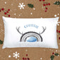Personalised Christmas Pillow Case, Seasonal Pillow Case, Reindeer Pillow Case