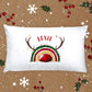 Reindeer Christmas Pillow Case, Personalised Christmas Pillow Case, Seasonal Pillow Case, Reindeer Pillow Case