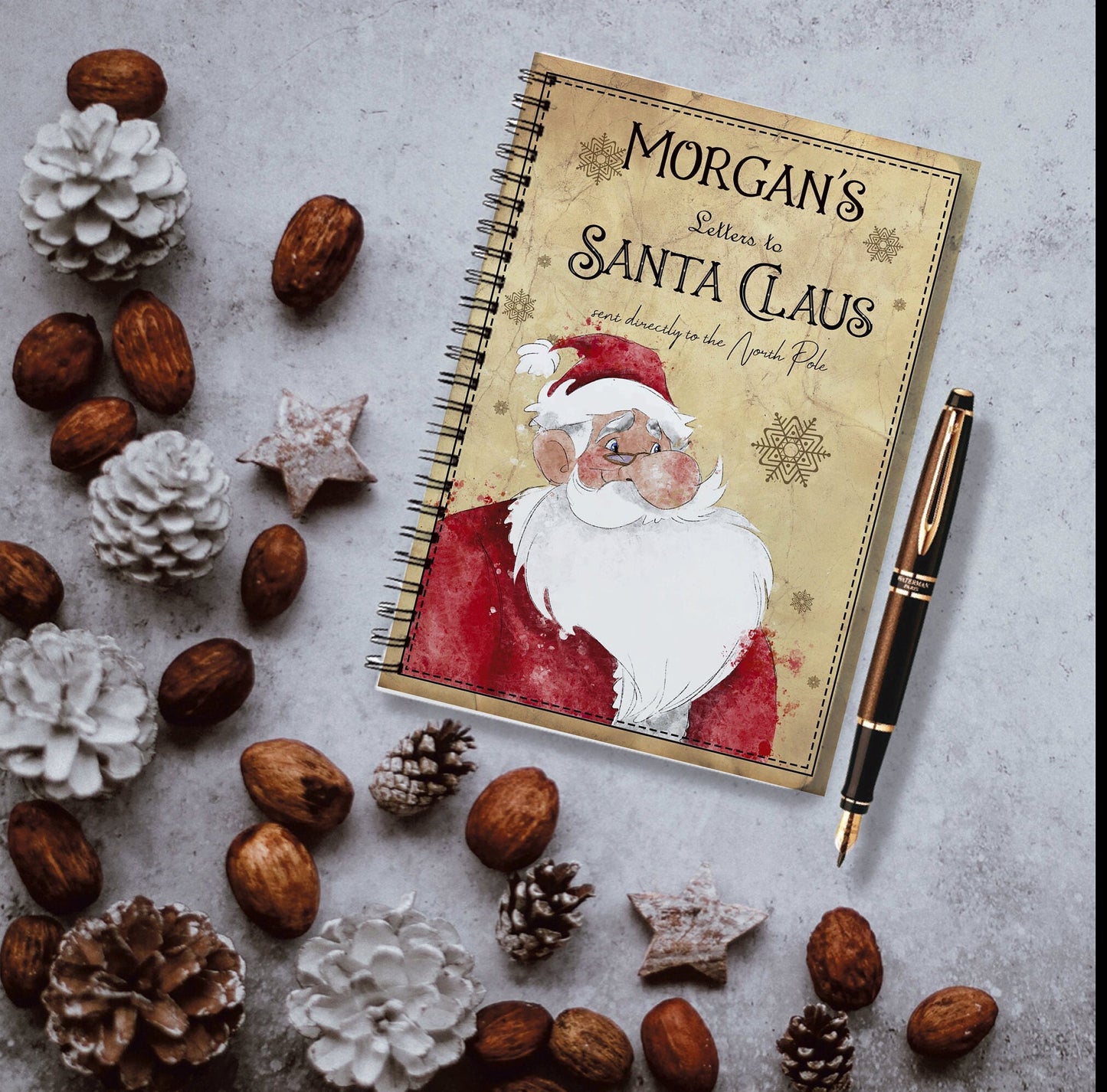 Letters To Santa Notebook, Personalised Letters To Santa, Letters to Father Christmas , Christmas Letters Book