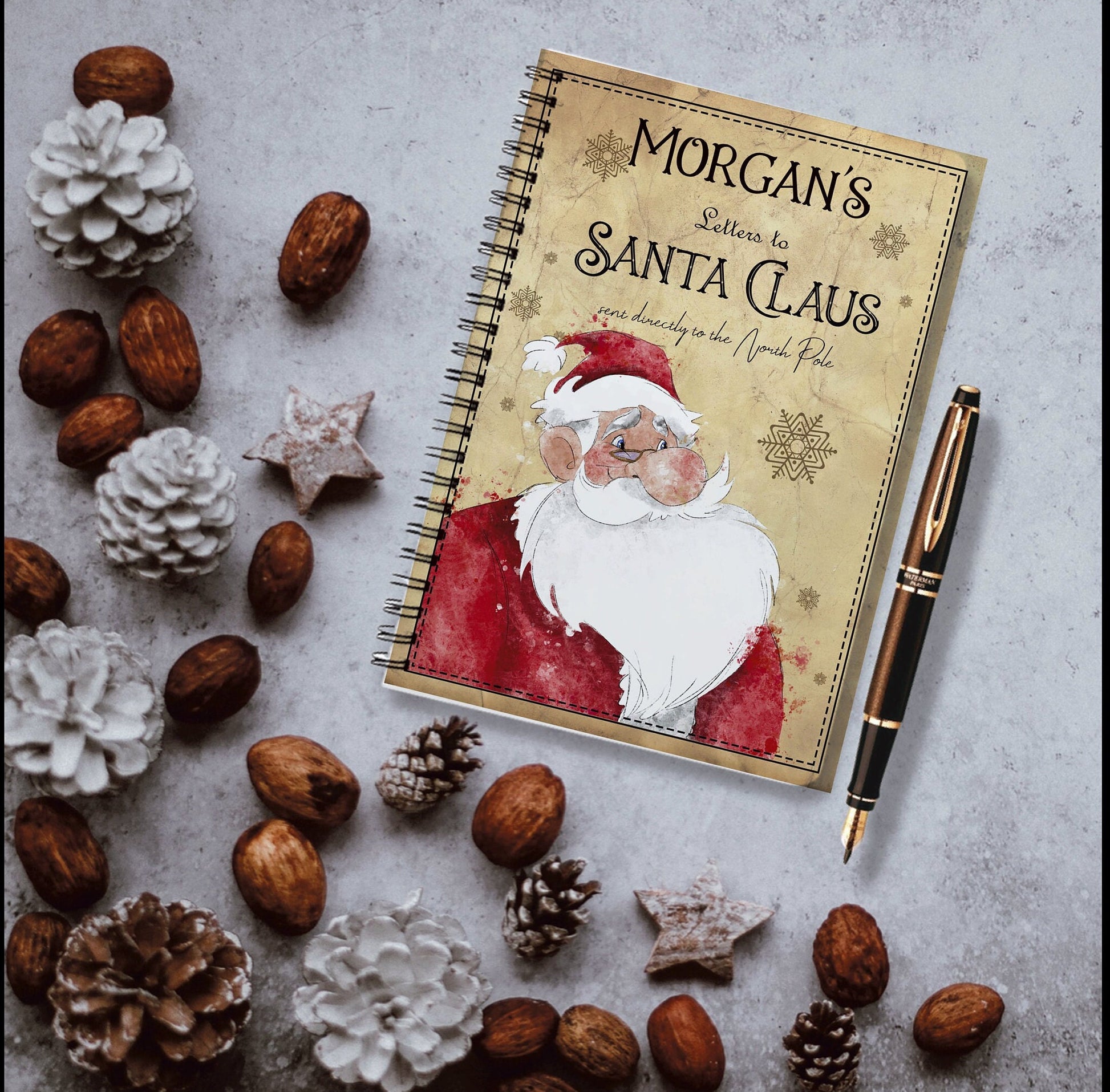 Letters To Santa Notebook, Personalised Letters To Santa, Letters to Father Christmas , Christmas Letters Book