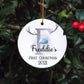 Personalised Baby's First Christmas Bauble, First Christmas Bauble, Personalised Baby First Christmas Bauble, Baby Tree Decoration