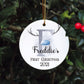 Personalised Baby's First Christmas Bauble, First Christmas Bauble, Personalised Baby First Christmas Bauble, Baby Tree Decoration