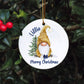 Gnome Christmas Tree Bauble, Personalised Gonk Tree Decoration, Christmas Gonk Tree Ornament