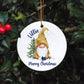 Gnome Christmas Tree Bauble, Personalised Gonk Tree Decoration, Christmas Gonk Tree Ornament