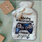 Personalised Hot Water Bottle, Gamer Design Hot Water Bottle, Gaming Legend Hot Water Bottle, Deluxe Fluffy Cover