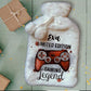 Personalised Hot Water Bottle, Gamer Design Hot Water Bottle, Gaming Legend Hot Water Bottle, Deluxe Fluffy Cover