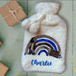 Personalised Hot Water Bottle, Gamer Design Hot Water Bottle, Gaming Rainbow Hot Water Bottle, Teen Gift Idea, Deluxe Fluffy Cover