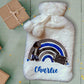 Personalised Hot Water Bottle, Gamer Design Hot Water Bottle, Gaming Rainbow Hot Water Bottle, Teen Gift Idea, Deluxe Fluffy Cover