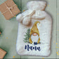 Personalised Hot Water Bottle, Gonk Personalised Hot Water Bottle, Gnome Hot Water Bottle, Christmas Hot Water Bottle Gift