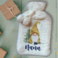 Personalised Hot Water Bottle, Gonk Personalised Hot Water Bottle, Gnome Hot Water Bottle, Christmas Hot Water Bottle Gift