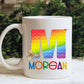 Personalised Poppit Fidget Toy Mug, Personalised Fidget Themed Initial Mug, Sensory Poppit Personalised Cup, Blue Fidget Initial Mug