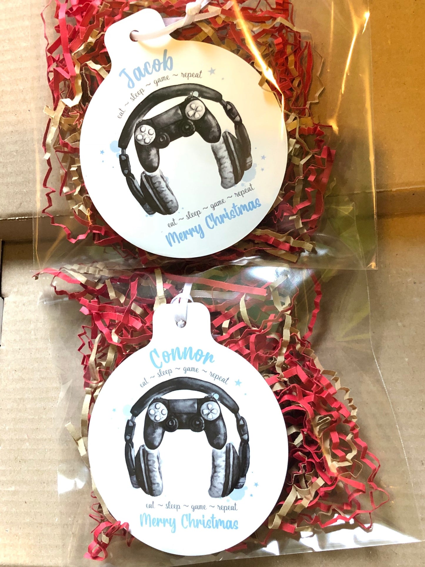 Personalised Gamer Christmas Bauble, Gamer Christmas Tree Decoration, Gaming Legend Tree Ornament