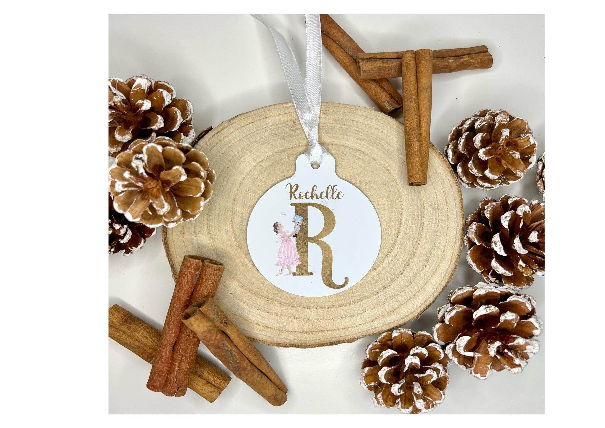 Personalised Dancer & Nutcracker Bauble, Personalised Christmas Dancer Bauble, Nutcracker Bauble, Kids Christmas Tree Decoration