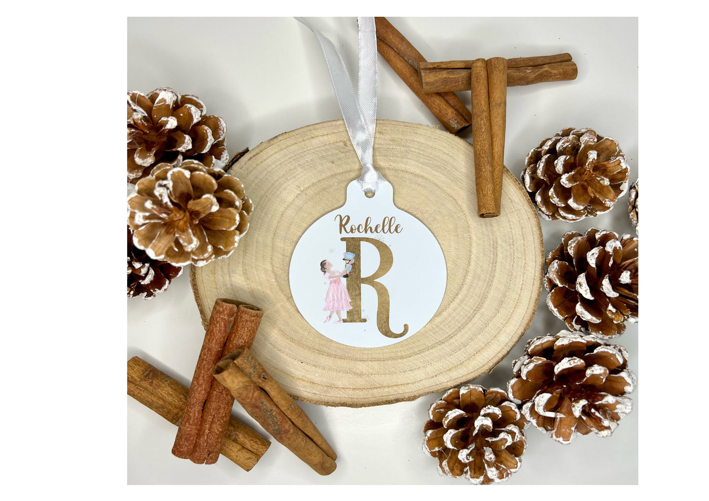 Personalised Dancer & Nutcracker Bauble, Personalised Christmas Dancer Bauble, Nutcracker Bauble, Kids Christmas Tree Decoration