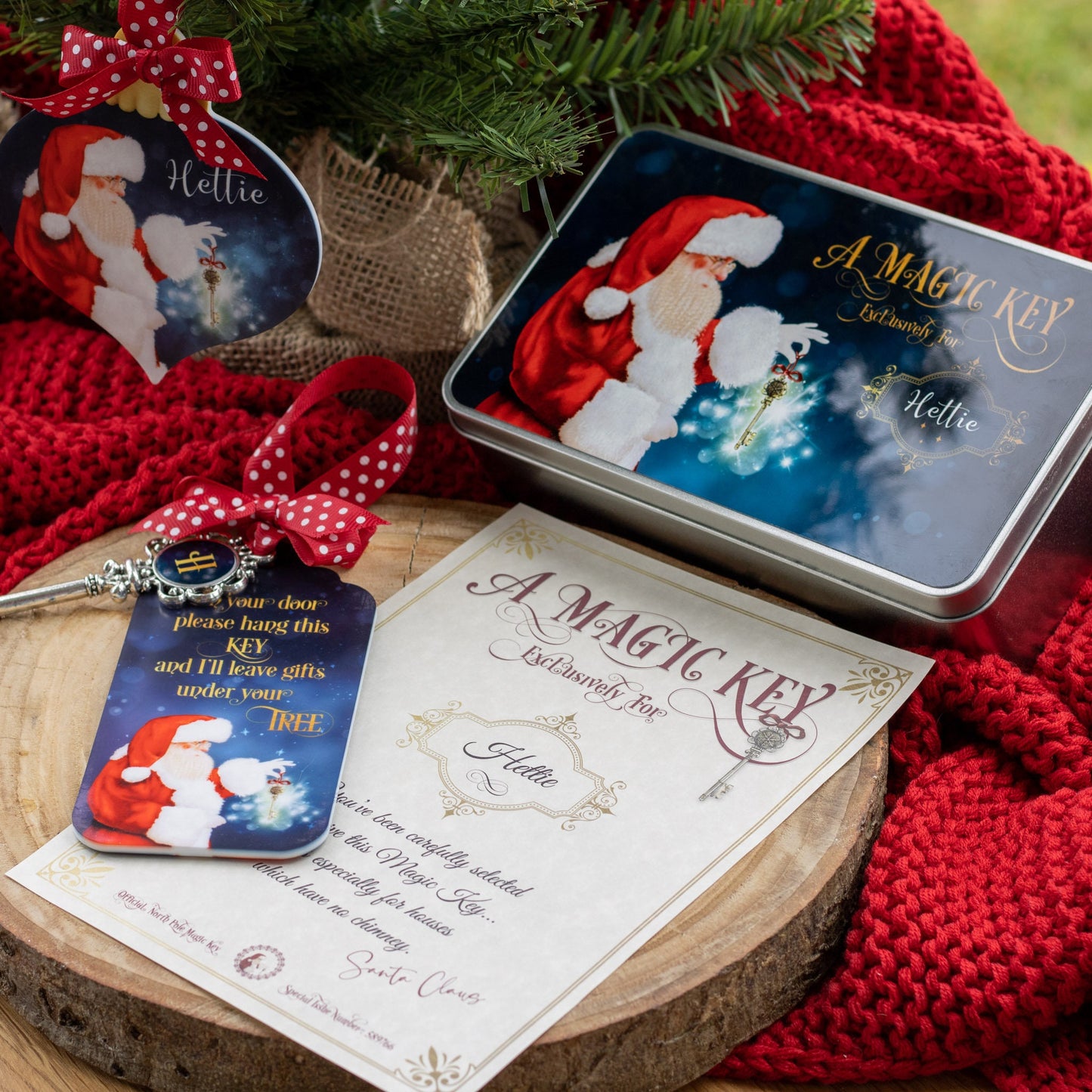 Father Christmas's Magic Key, Santa Bauble, Christmas Eve Box, Magic Key certificate, Santa's Magic Key & Tag
