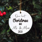 Our Last Christmas As Mr & Miss Tree Decoration, Our Last Christmas As Mr And Miss Christmas Bauble, 2021 Bauble