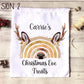 Christmas Eve Treat Bag, Personalised Xmas Eve Goodies Bag, Twas The Night Before Christmas Family Treat Bag, Reindeer Red Nose Xmas Eve Bag