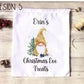 Christmas Eve Treat Bag, Personalised Xmas Eve Goodies Bag, Twas The Night Before Christmas Family Treat Bag, Penguin Design Xmas Eve Sack