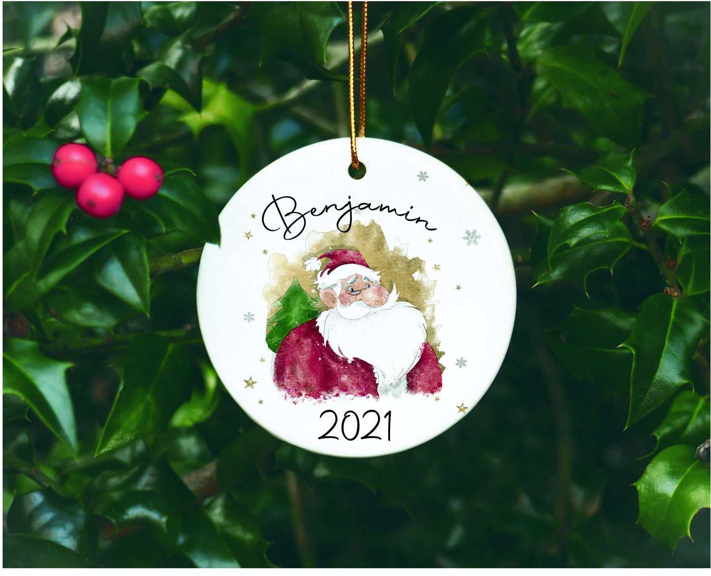 Santa Please Stop Here Sign, Personalised Father Christmas Please Stop Here Window Sign, Waiting For Santa Sign