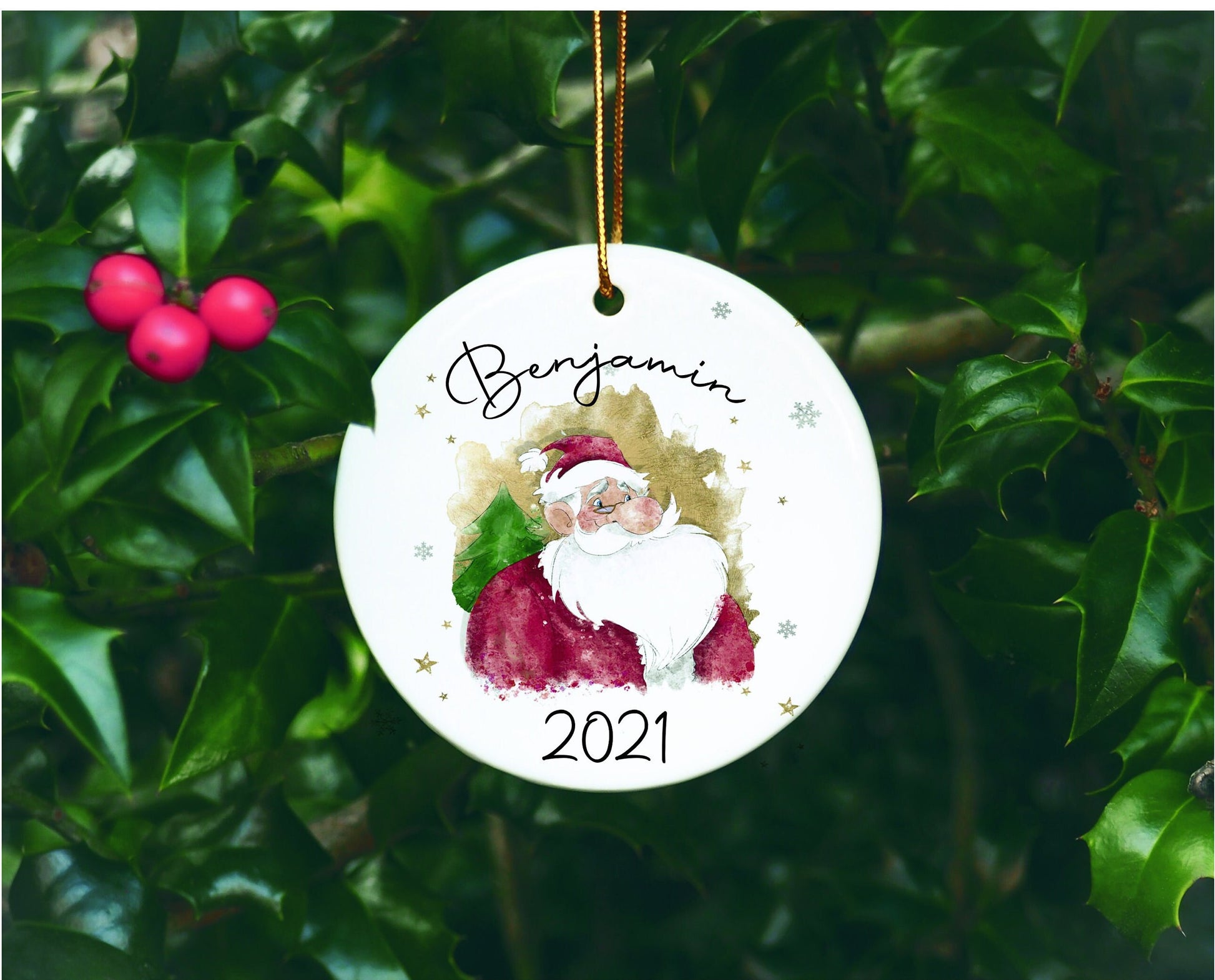 Fluffy Santa Hot Water Bottle, Personalised Father Christmas Hot Water Bottle, Santa Gift, Fluffy Hot Water Bottle