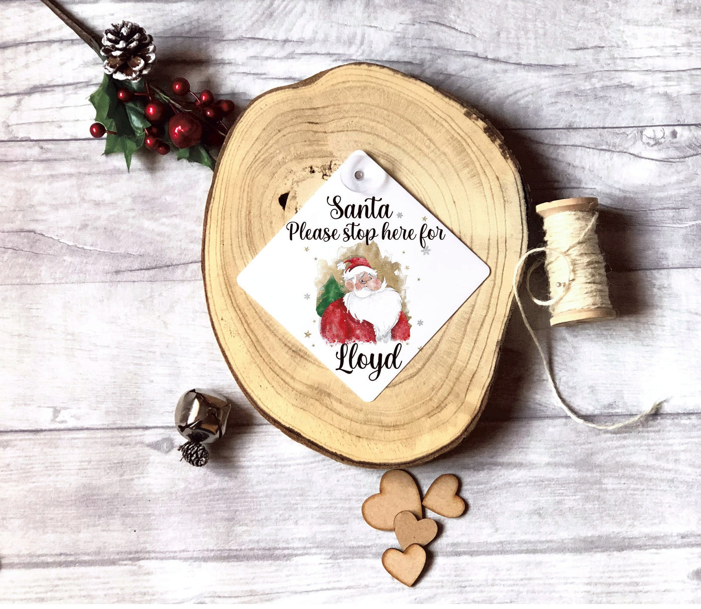 Fluffy Santa Hot Water Bottle, Personalised Father Christmas Hot Water Bottle, Santa Gift, Fluffy Hot Water Bottle