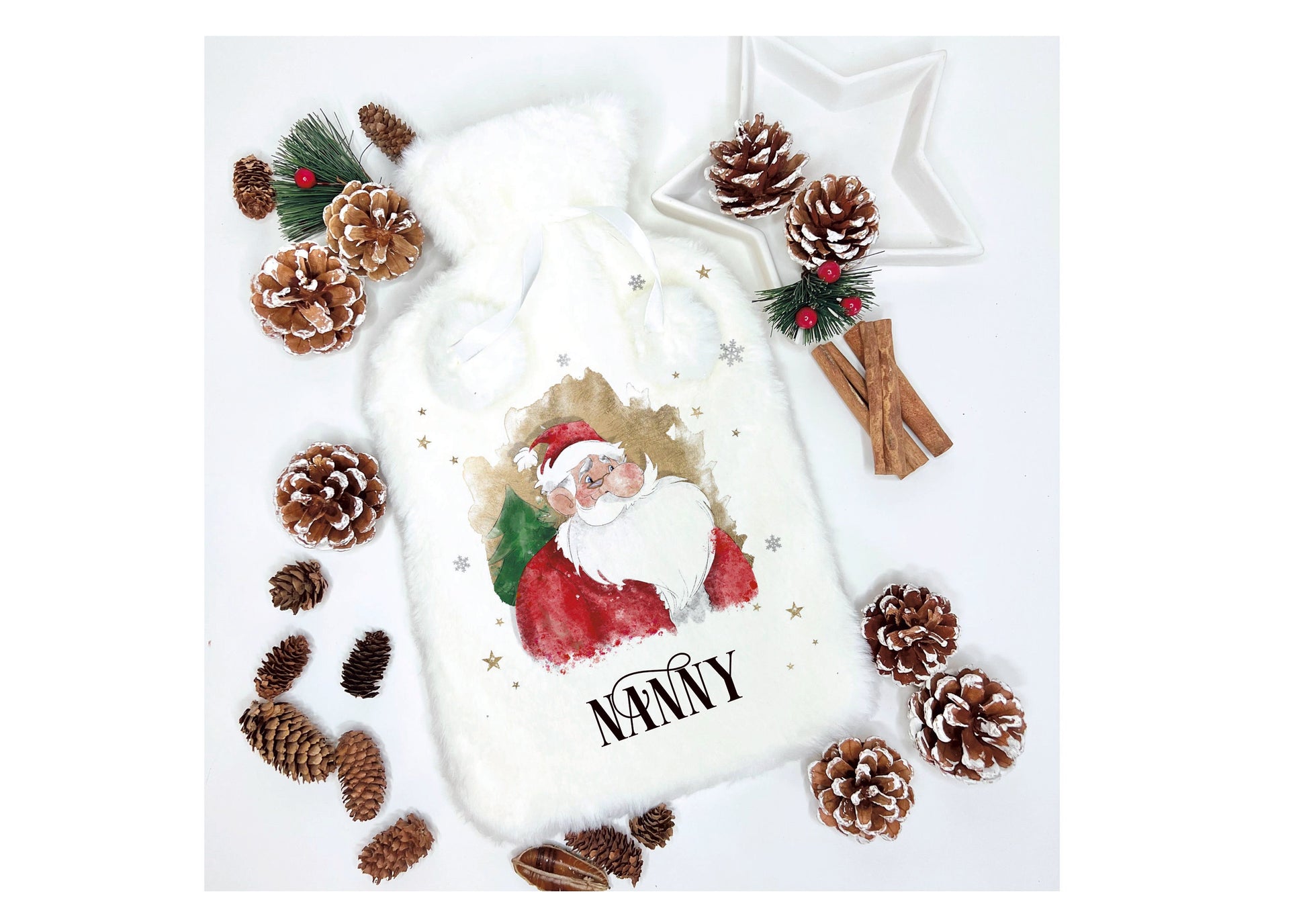 Santa Personalised Christmas Cushion, Santa Family Christmas Cushion, Father Christmas Family Christmas Decor, Christmas Gift