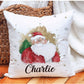Santa Personalised Christmas Cushion, Santa Family Christmas Cushion, Father Christmas Family Christmas Decor, Christmas Gift