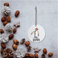 Personalised Penguin Christmas Tree Bauble, Penguin Personalised Christmas Tree Dec, Hanging Penguin Decorations, Christmas Ornaments
