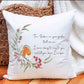Robin Decorative Cushion, Luxurious Robin Cushion Gift, Robin In The Garden