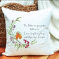 Robin Decorative Cushion, Luxurious Robin Cushion Gift, Robin In The Garden
