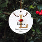 Personalised Baby's First Christmas Bauble, First Christmas Bauble, Personalised Baby First Christmas Bauble, Baby Tree Decoration