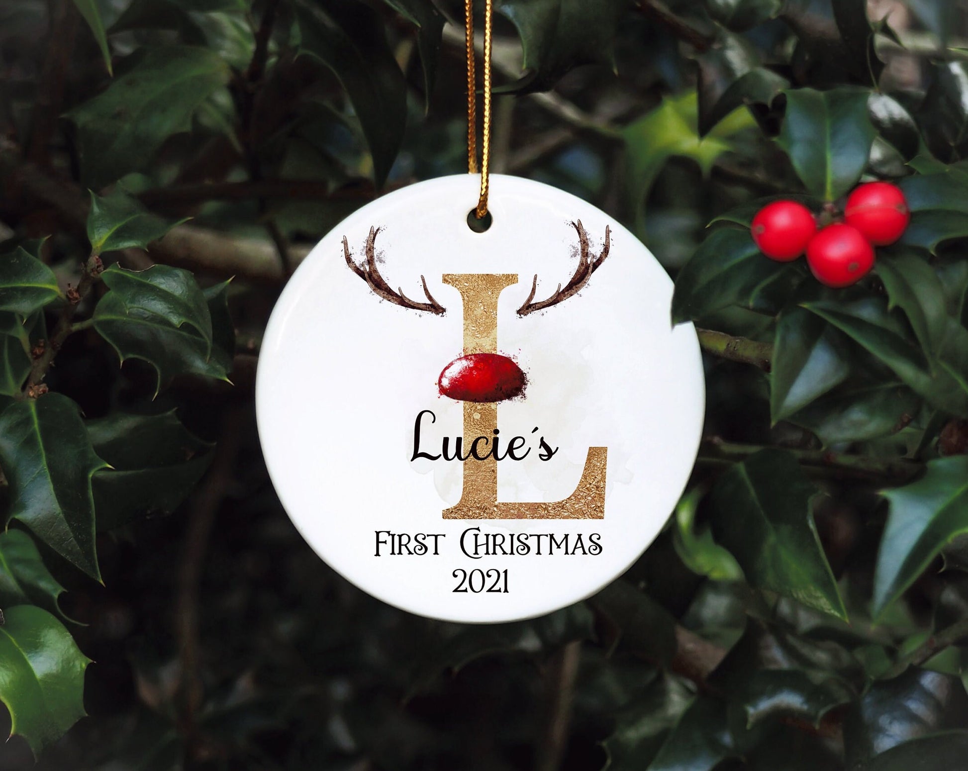 Personalised Baby's First Christmas Bauble, First Christmas Bauble, Personalised Baby First Christmas Bauble, Baby Tree Decoration