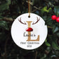 Personalised Baby's First Christmas Bauble, First Christmas Bauble, Personalised Baby First Christmas Bauble, Baby Tree Decoration