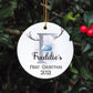 Personalised Baby's First Christmas Bauble, First Christmas Bauble, Personalised Baby First Christmas Bauble, Baby Tree Decoration