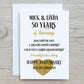 Golden Wedding Anniversary Card, Personalised 50 Years Of Marriage Card, Special Wedding Anniversary Card
