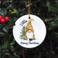 Gnome Christmas Tree Bauble, Personalised Gonk Tree Decoration, Christmas Gonk Tree Ornament