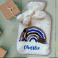 Personalised Hot Water Bottle, Gamer Design Hot Water Bottle, Gaming Rainbow Hot Water Bottle, Teen Gift Idea, Deluxe Fluffy Cover