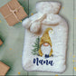 Personalised Hot Water Bottle, Gonk Personalised Hot Water Bottle, Gnome Hot Water Bottle, Christmas Hot Water Bottle Gift