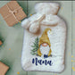 Personalised Hot Water Bottle, Gonk Personalised Hot Water Bottle, Gnome Hot Water Bottle, Christmas Hot Water Bottle Gift