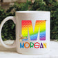 Personalised Poppit Fidget Toy Mug, Personalised Fidget Themed Initial Mug, Sensory Poppit Personalised Cup, Blue Fidget Initial Mug