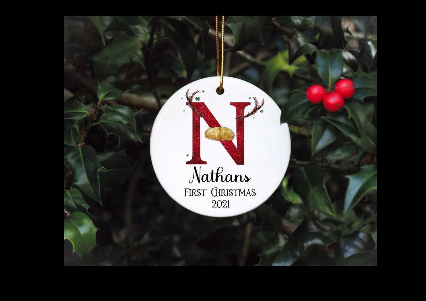 Christmas Mug, Personalised Hot Chocolate Mug, Name Christmas Eve Mug, Personalised Reindeer Initial Christmas, Christmas In July