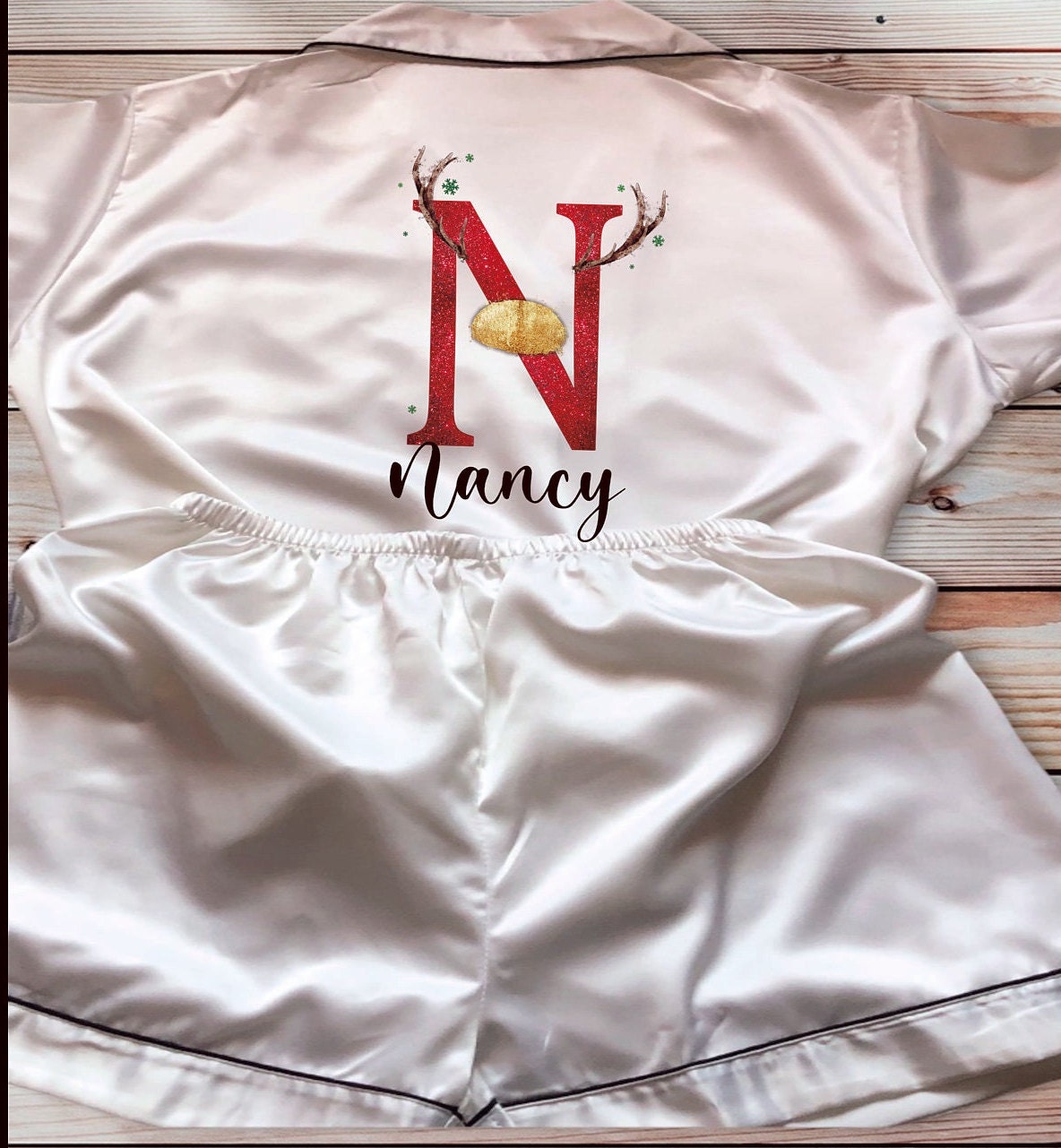 Christmas Mug, Personalised Hot Chocolate Mug, Name Christmas Eve Mug, Personalised Reindeer Initial Christmas, Christmas In July