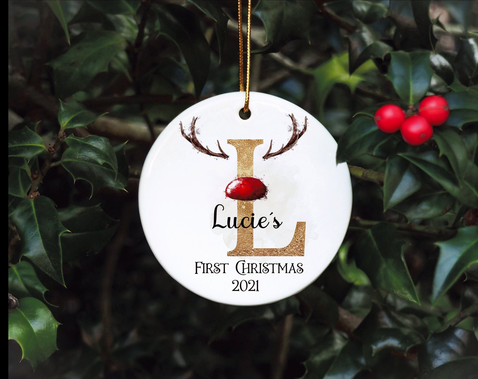 Christmas Mug, Personalised Hot Chocolate Mug, Name Christmas Eve Mug, Personalised Reindeer Initial Christmas, Christmas In July