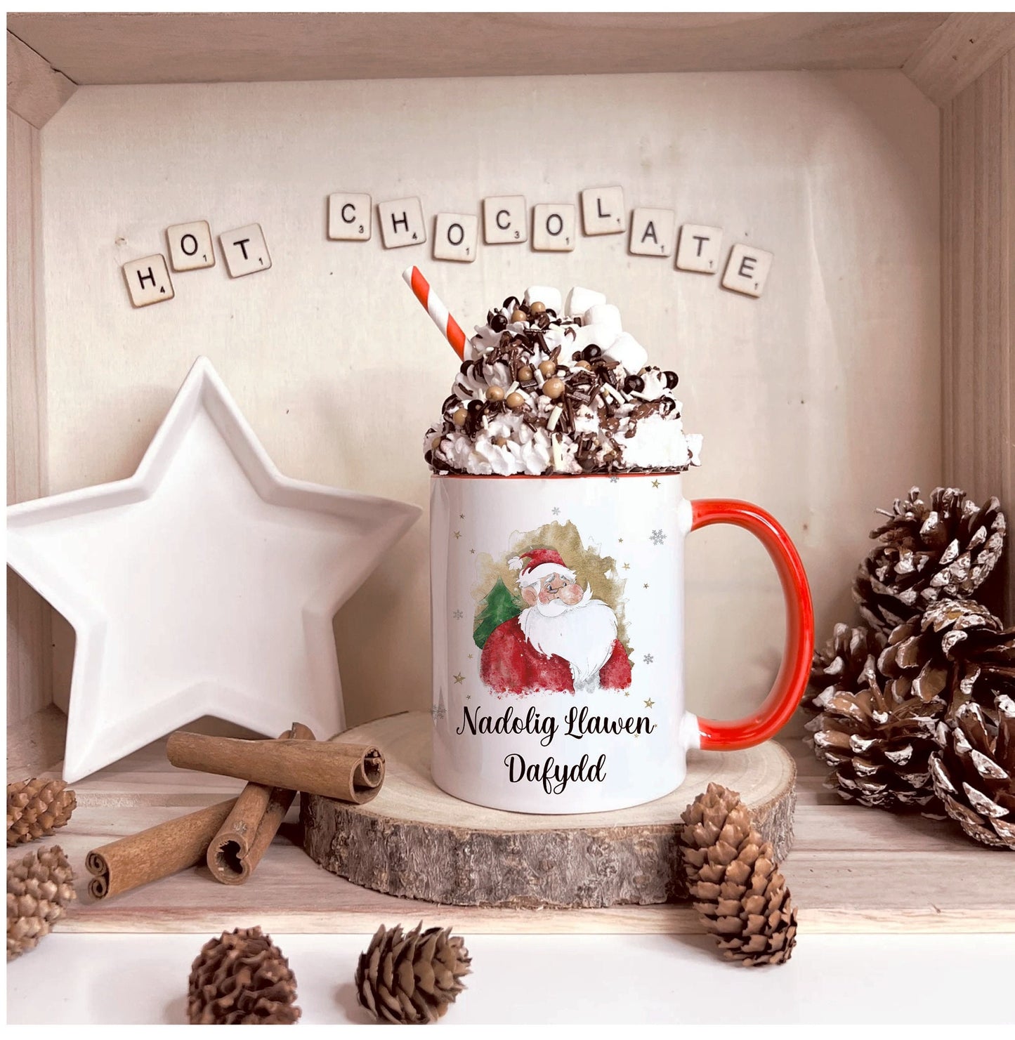 Nadolig Llawen Sack, Extra Large Christmas Present Sack, Personalised Nadolig Llawen Stocking, Father Christmas Sack, Santa Present Sack