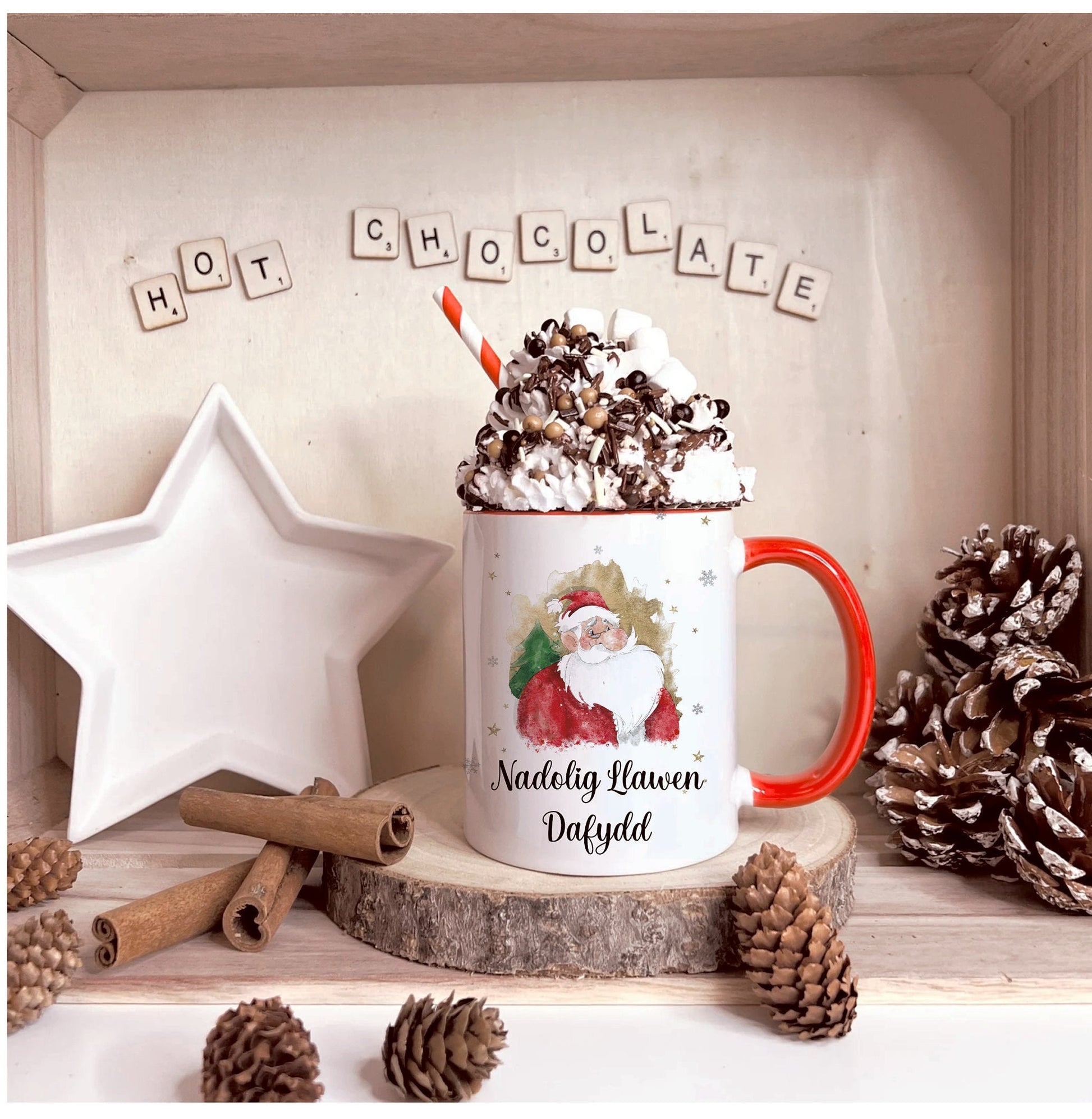 Nadolig Llawen Sack, Extra Large Christmas Present Sack, Personalised Nadolig Llawen Stocking, Father Christmas Sack, Santa Present Sack