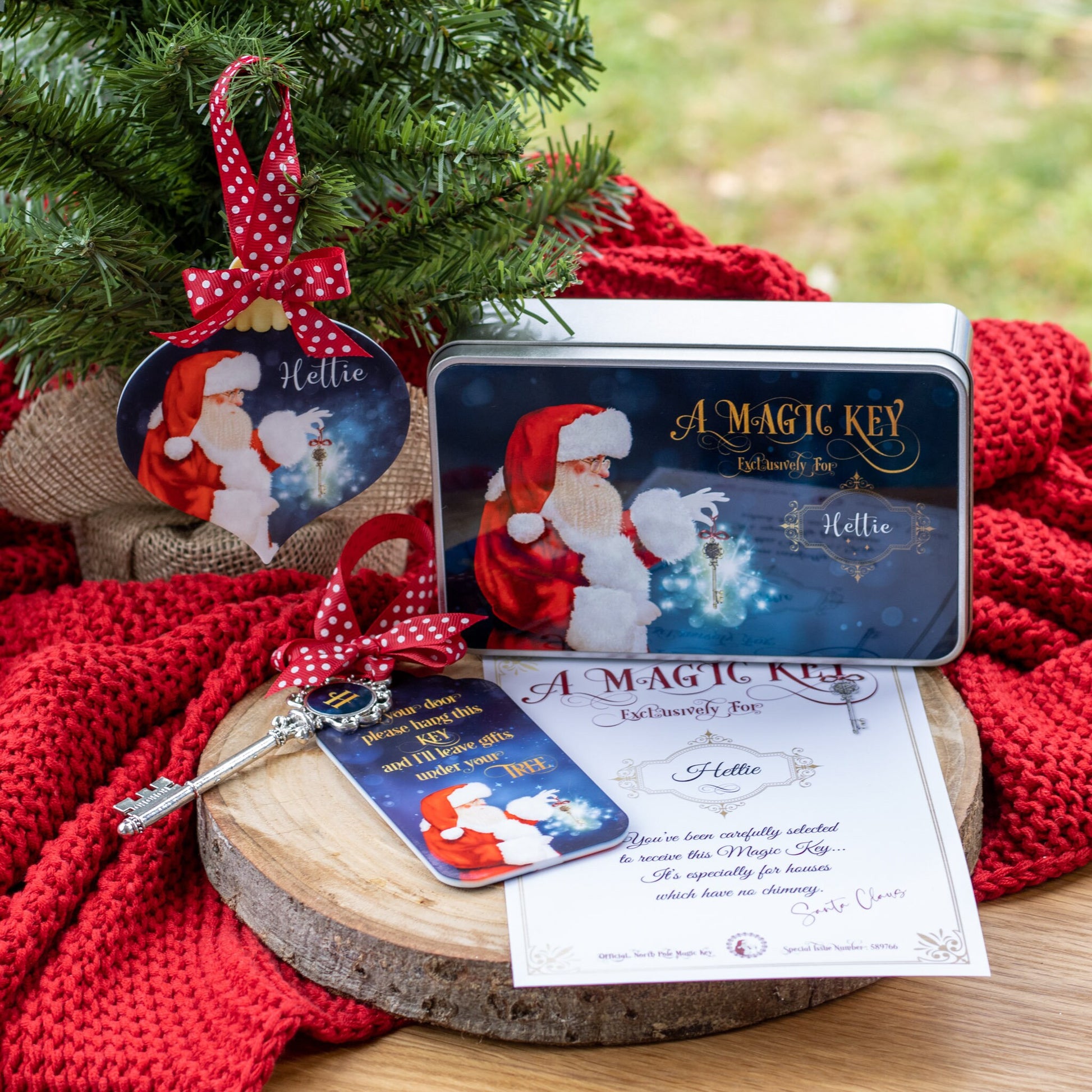 Father Christmas's Magic Key, Santa Bauble, Christmas Eve Box, Magic Key certificate, Santa's Magic Key & Tag