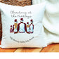 Personalised Family Christmas Cushion Gift, Personalised Our Family Christmas Pillow