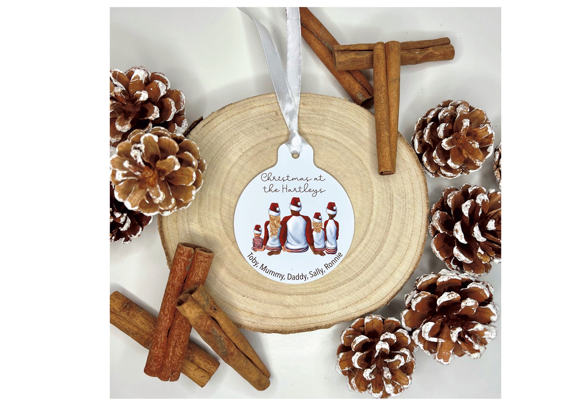 Merry Christmas From Our Family Christmas Card, Personalised Family Christmas Card