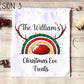 Christmas Eve Treat Bag, Personalised Xmas Eve Goodies Bag, Twas The Night Before Christmas Family Treat Bag, Reindeer Antlers Design Xmas