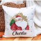 Santa Personalised Christmas Cushion, Santa Family Christmas Cushion, Father Christmas Family Christmas Decor, Christmas Gift